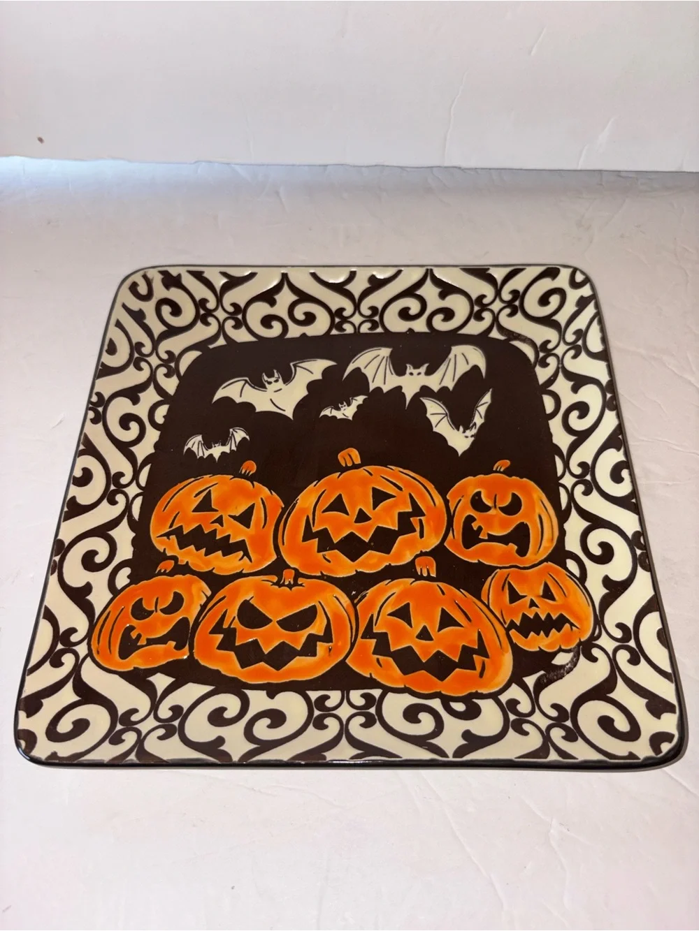 NEW - Eli + Ana 2023 Halloween Ceramic Square Plate